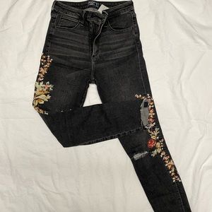 abercrombie and fitch black jeans
